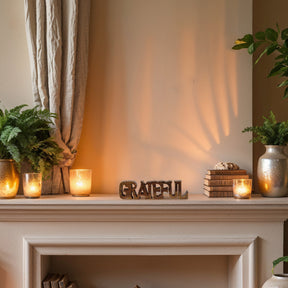 Gratitude Bloom – Hand-Carved Wooden Sculpture, Elegant Decorative Home Art - Decozen