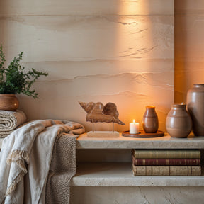 Shell Wooden Sculpture – Handmade Coastal Home Decor | Decozen Luxe - Decozen