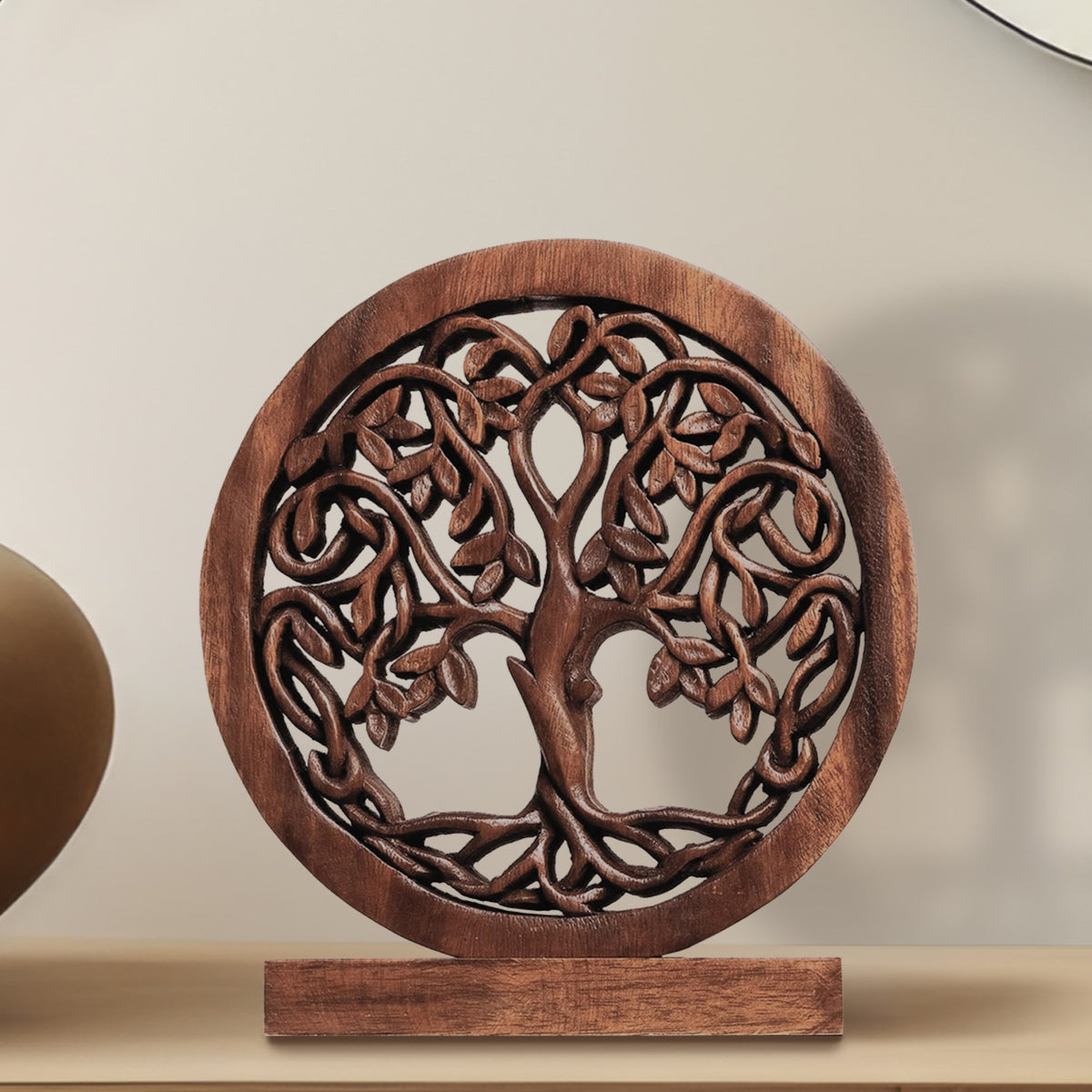 Travilah Tree of Life Wooden Sculpture - Medium - Decozen