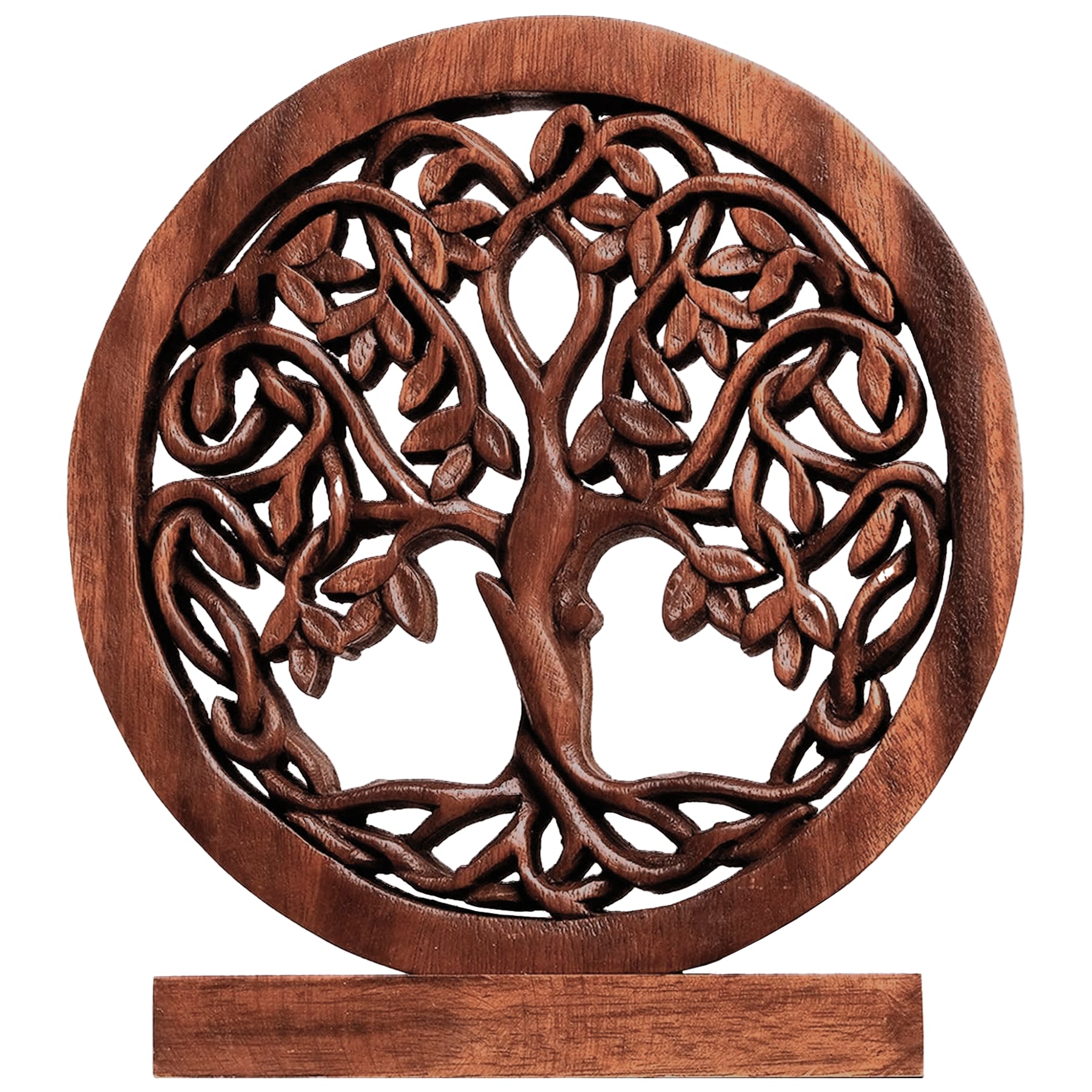 Travilah Tree of Life Wooden Sculpture - Medium - Decozen