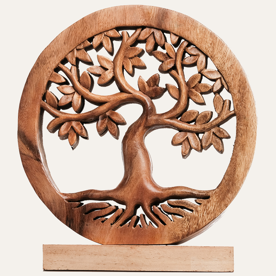 Tree of Life Handmade Wooden Sculpture - Decozen