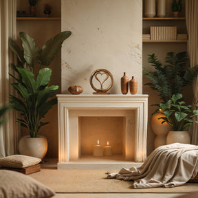 Solid Wood Heart Sculpture - Unique Gift from Daughter, Son, Husband - Perfect for Home, Mantel, Fireplace, and Foyer Decor - Tabletop Accent - Decozen