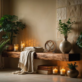 Solid Wood Heart Sculpture - Unique Gift from Daughter, Son, Husband - Perfect for Home, Mantel, Fireplace, and Foyer Decor - Tabletop Accent - Decozen