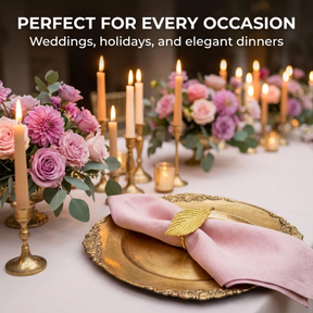 Gold leaf napkin rings from YGC-001 with elegant gold leaf design, decorative tableware for sophisticated dining settings.