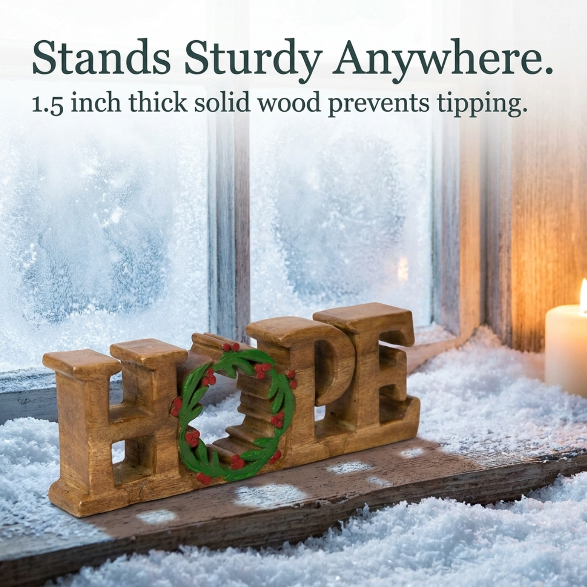 Wooden Hope Sculpture – Endless Hope, Acacia Wood