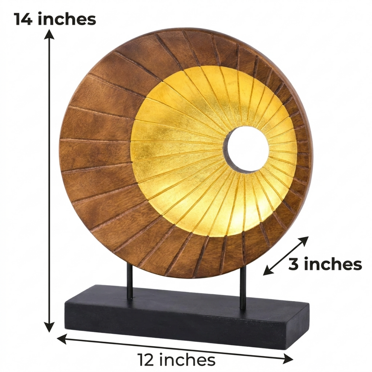 Nature Form – Hand-Carved Wooden Sculpture, Artistic Accent for Home Decor