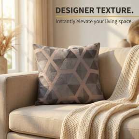 Brown Throw Pillow Covers | Decorative Cushion Covers with Zipper Closure - 20 x 20