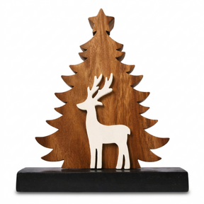 Evergreen Grace – Handmade Wooden Christmas Tree Sculpture, Festive Home Decor
