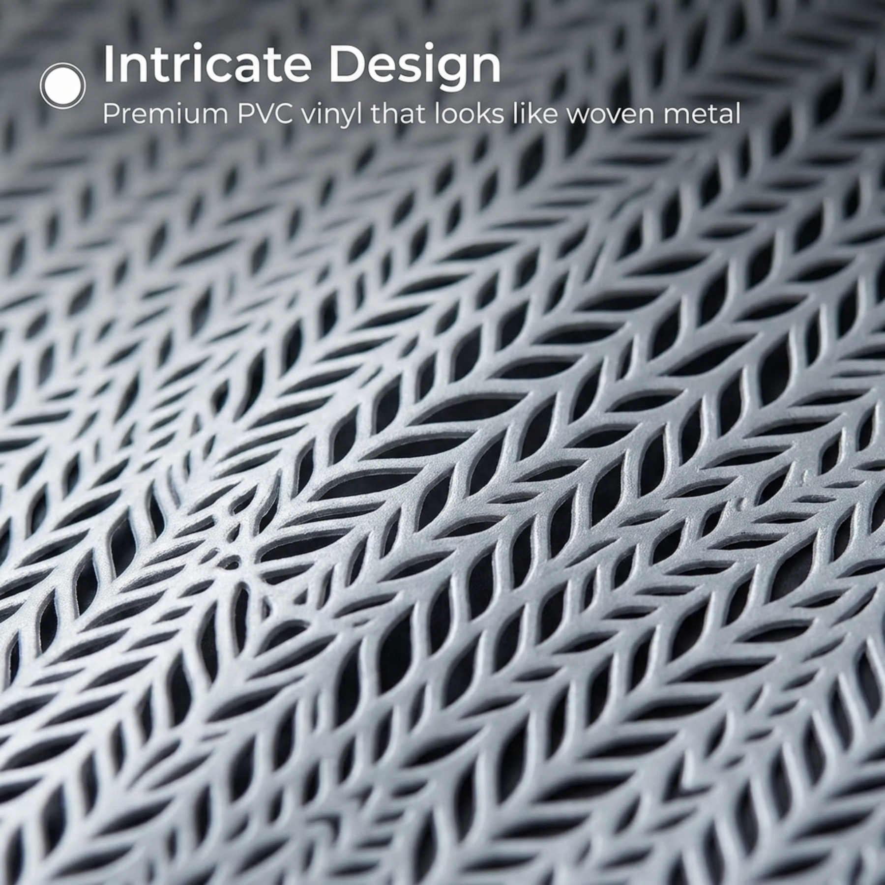 Set of six PVC cut-out placemats with decorative patterns, ideal for protecting tables and enhancing dining spaces.
