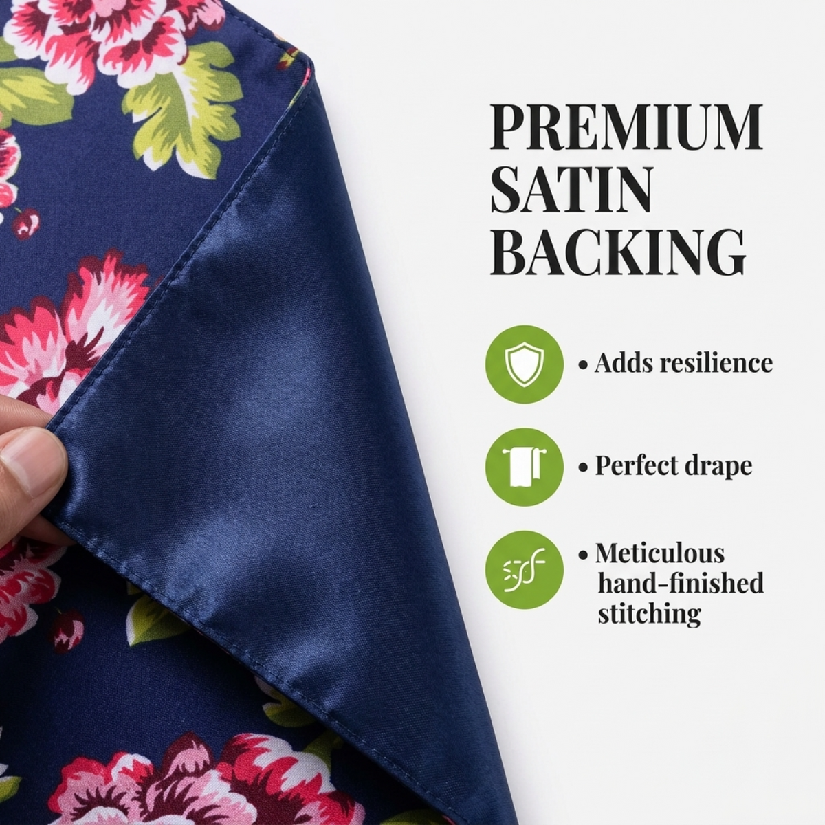 Blue Floral Table Runner – Printed Polyester