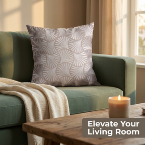 Throw Pillow Covers - Beige Brown Linen Cushion Covers 20 x 20 Inch Zipper Closure