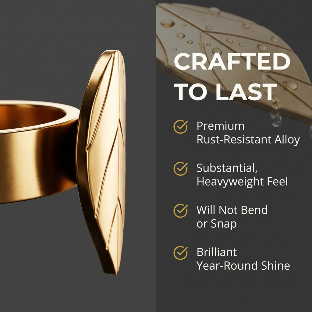 Gold Leaf Napkin Rings – Auric Bloom