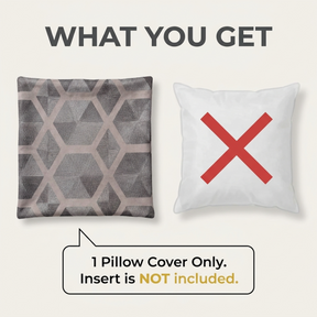 Brown Throw Pillow Covers | Decorative Cushion Covers with Zipper Closure - 20 x 20