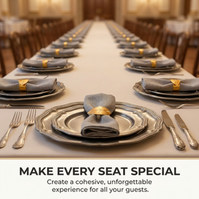 Gold Leaf Napkin Rings – Elegant Rust Resistant Table Decor Rings for Dining