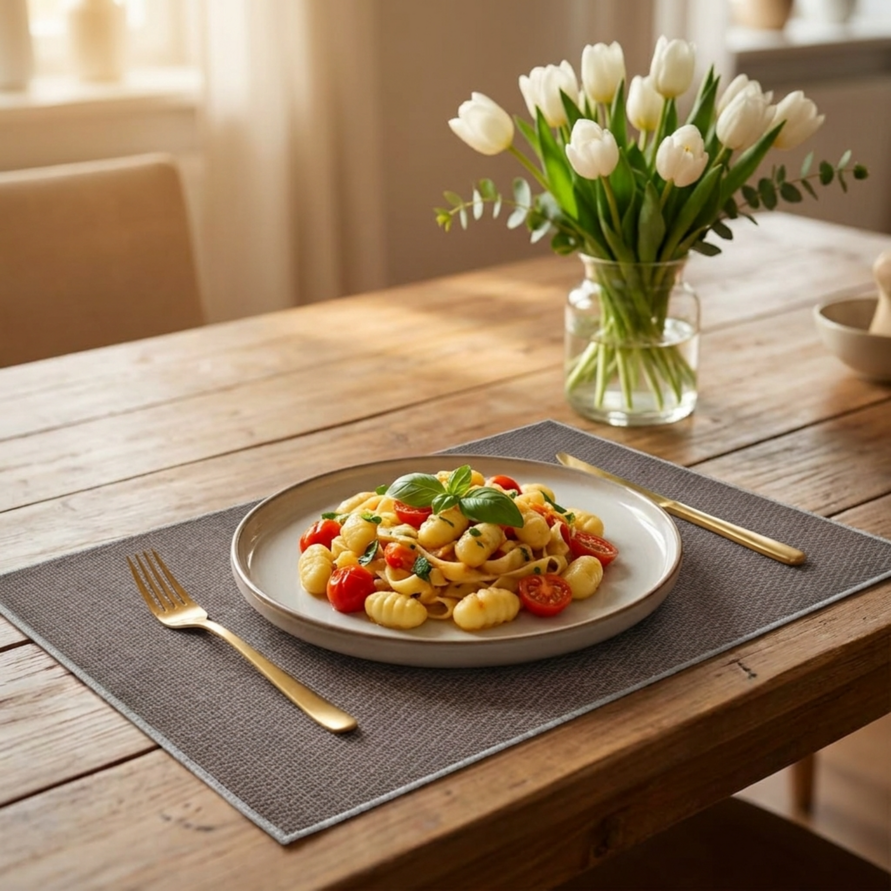 Set of 4 PVC placemats in vibrant colors, designed by 618PVC-1-8-4, perfect for protecting surfaces during meals.