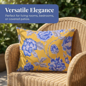 Floral Throw Pillow Covers - 14x20 Inch Decorative Cushion Covers with Zipper
