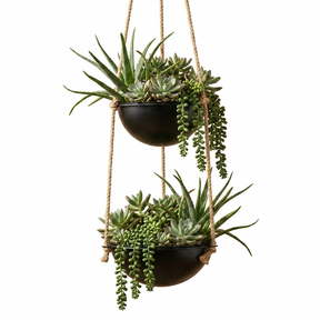 Hanging Planter with 2 Pots