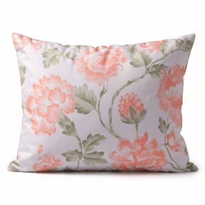 Floral Throw Pillow - 20 x 20 Decorative Pillow Covers With Zipper Closure