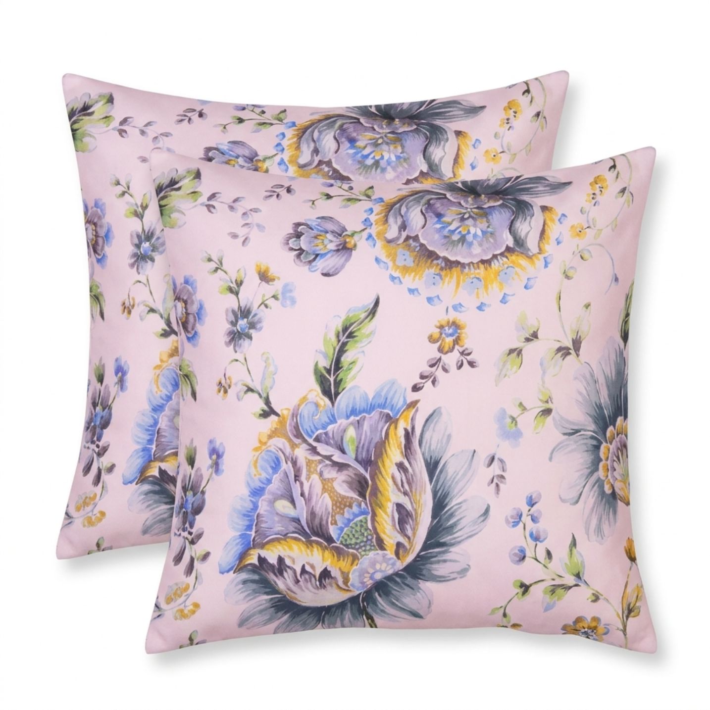Floral Throw Pillow Covers - 14 x 20 Pillow Cover With Zipper Closure