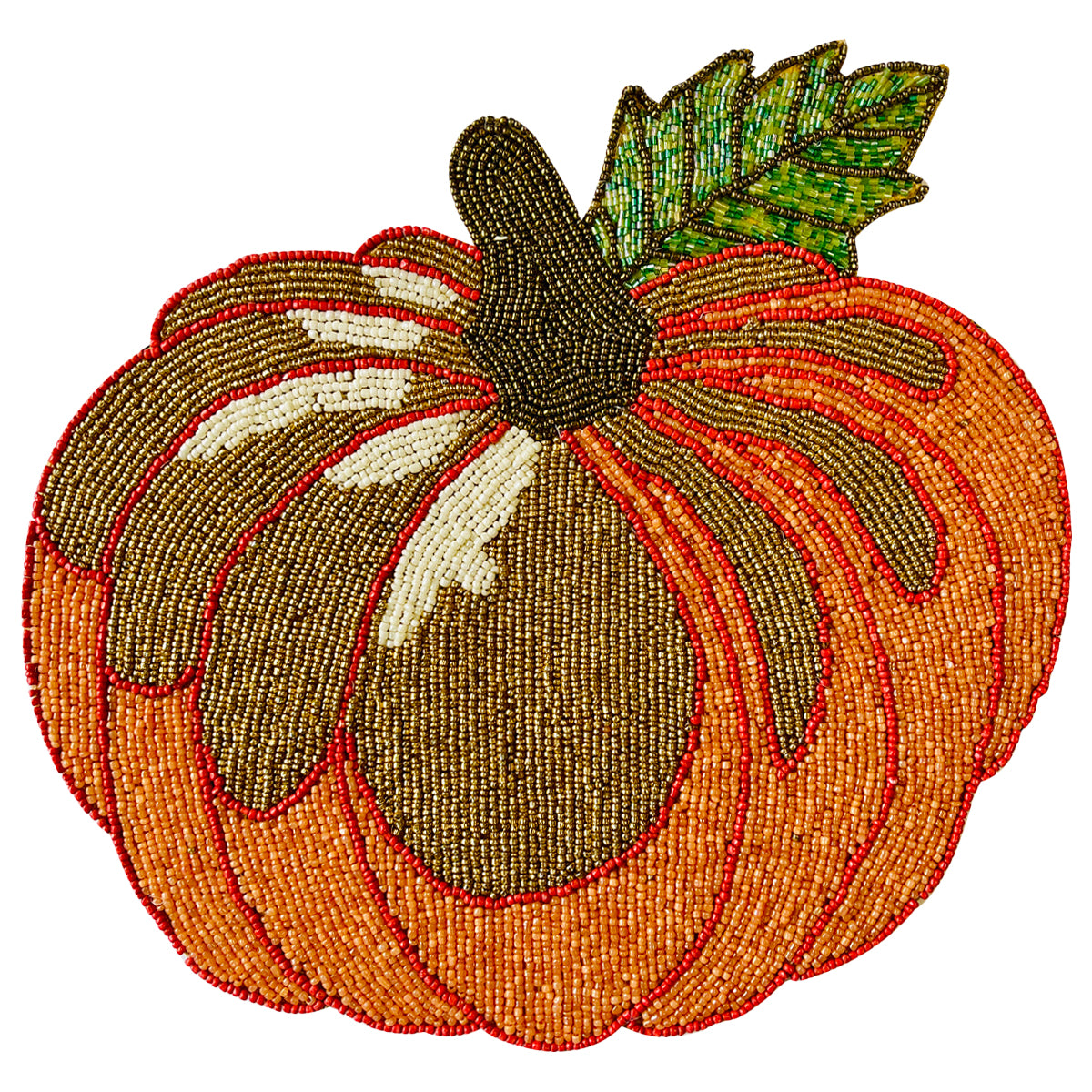 Jadon Ember – Beaded Placemats, The Jadon Autumn Collection Artistic Decorative Dining Table Décor - Decozen