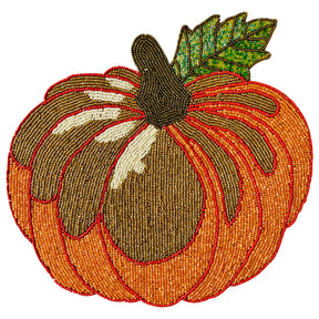 Jadon Ember – Beaded Placemats, The Jadon Autumn Collection Artistic Decorative Dining Table Décor - Decozen