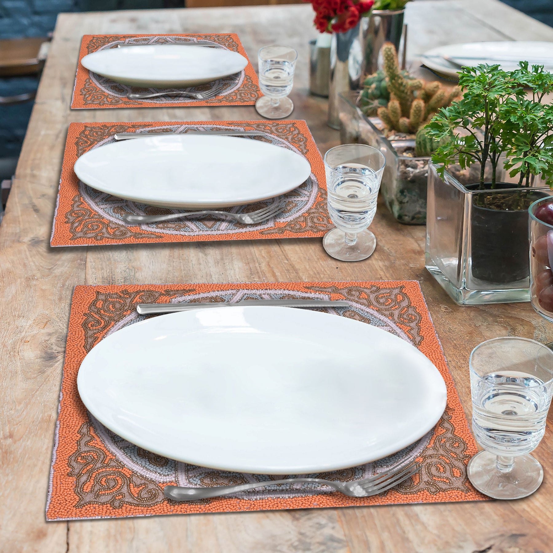 The Edmonia Beaded Placemats - Decozen