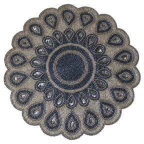 The Dodgens Charger Plates Beaded Placemats - Decozen