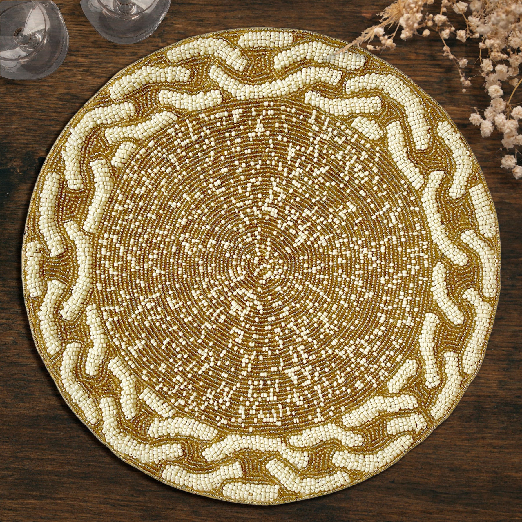 The Floy Beaded Placemats - Decozen