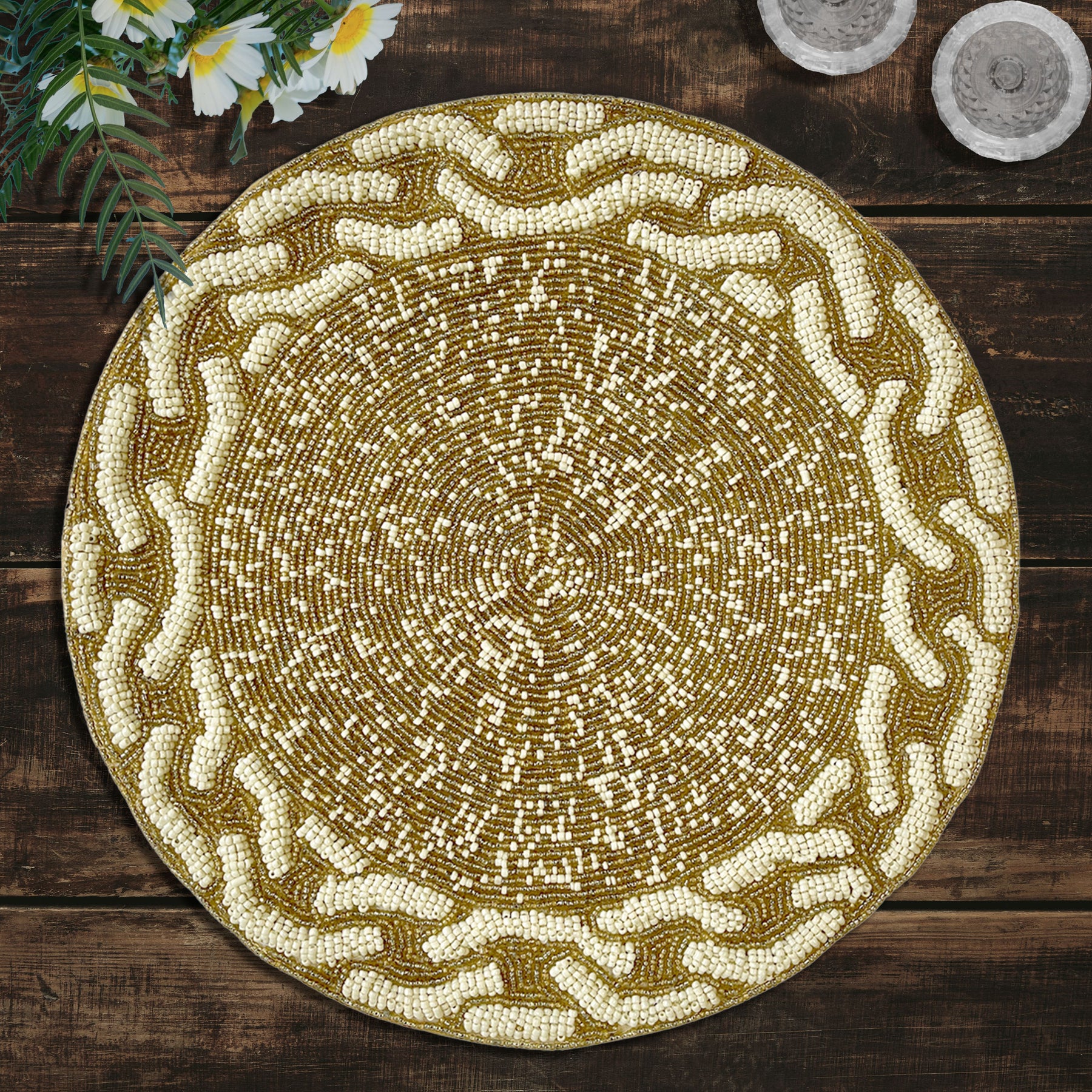 The Floy Beaded Placemats - Decozen