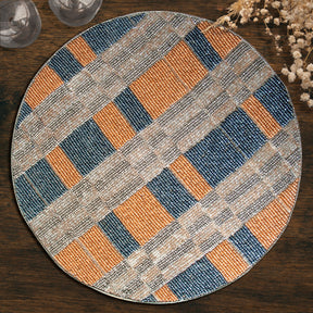 Luna Crest – Elegant Beaded Placemats, Luxurious Decorative Dining Table Décor 14 inch - Decozen