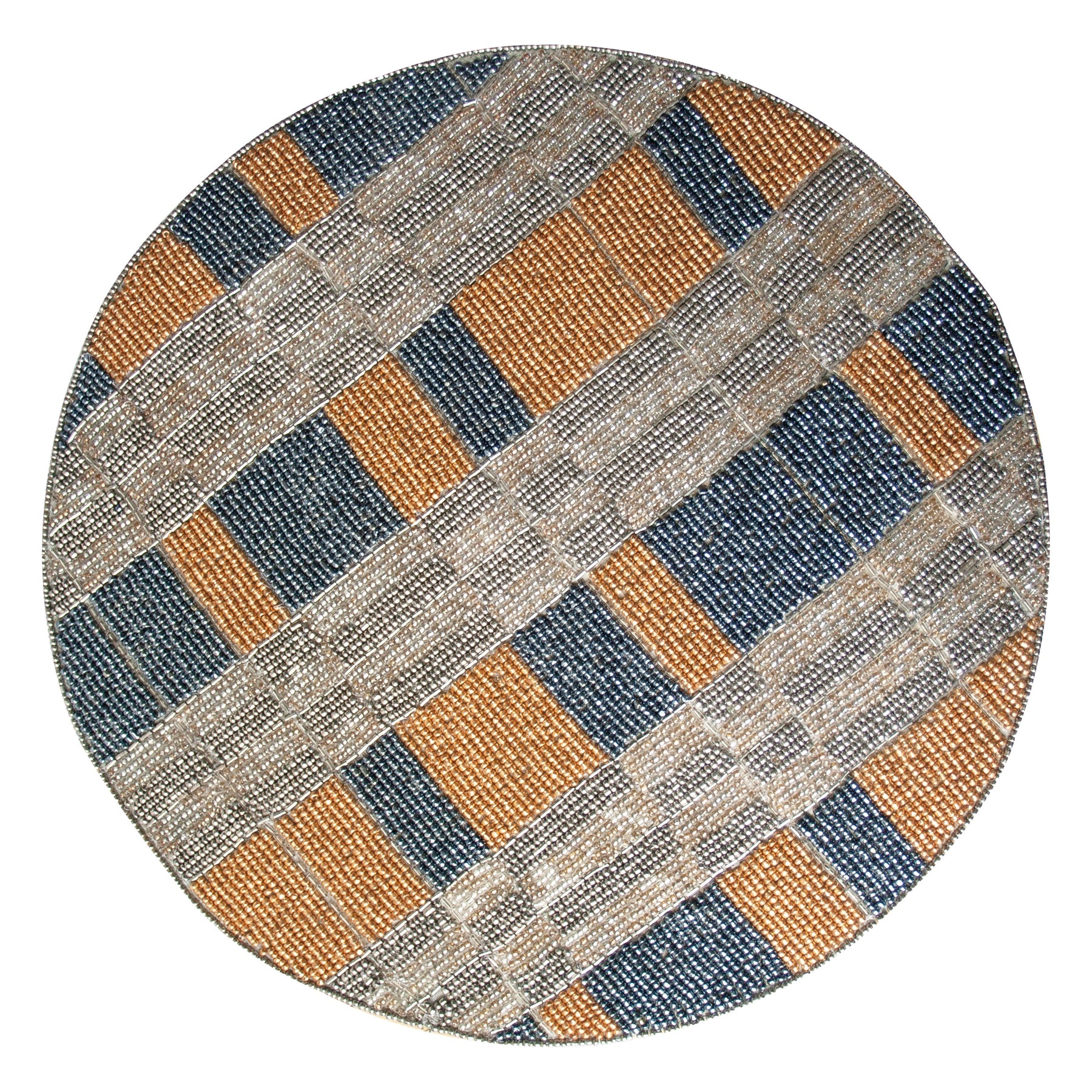 Luna Crest – Elegant Beaded Placemats, Luxurious Decorative Dining Table Décor 14 inch - Decozen