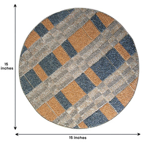 Luna Crest – Elegant Beaded Placemats, Luxurious Decorative Dining Table Décor 14 inch - Decozen