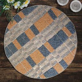 Luna Crest – Elegant Beaded Placemats, Luxurious Decorative Dining Table Décor 14 inch - Decozen