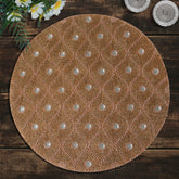 Clement Meadow – Beaded Placemats, The Clement Collection Artistic Decorative Dining Table Décor 14 inch - Decozen