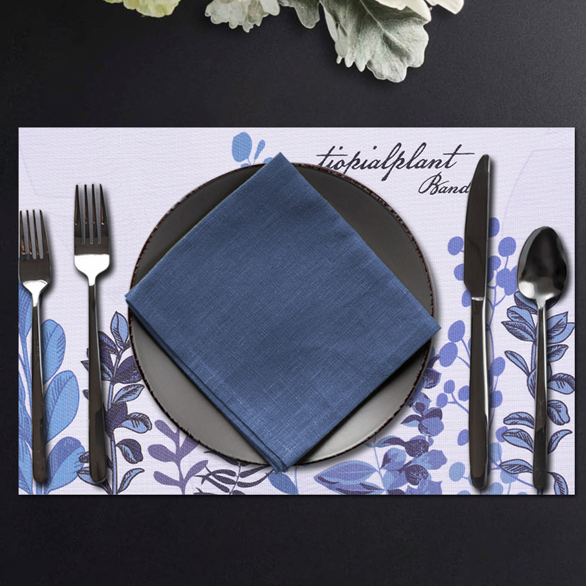 Set of four PVC placemats for dining tables, durable and stylish PVC placemats by PR0621 for protecting and decorating your table.