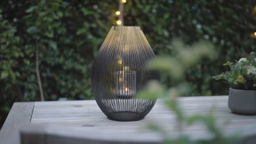 Black and Gold Candle Holder Lantern