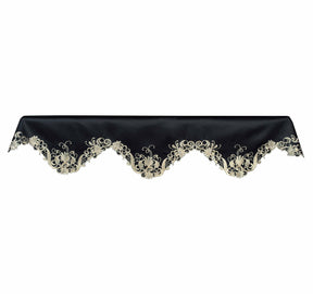 Golden Night – Black Gold Mantel Scarf, Chantelle Collection Elegant Decorative Home Décor 18*90 Inch - Decozen