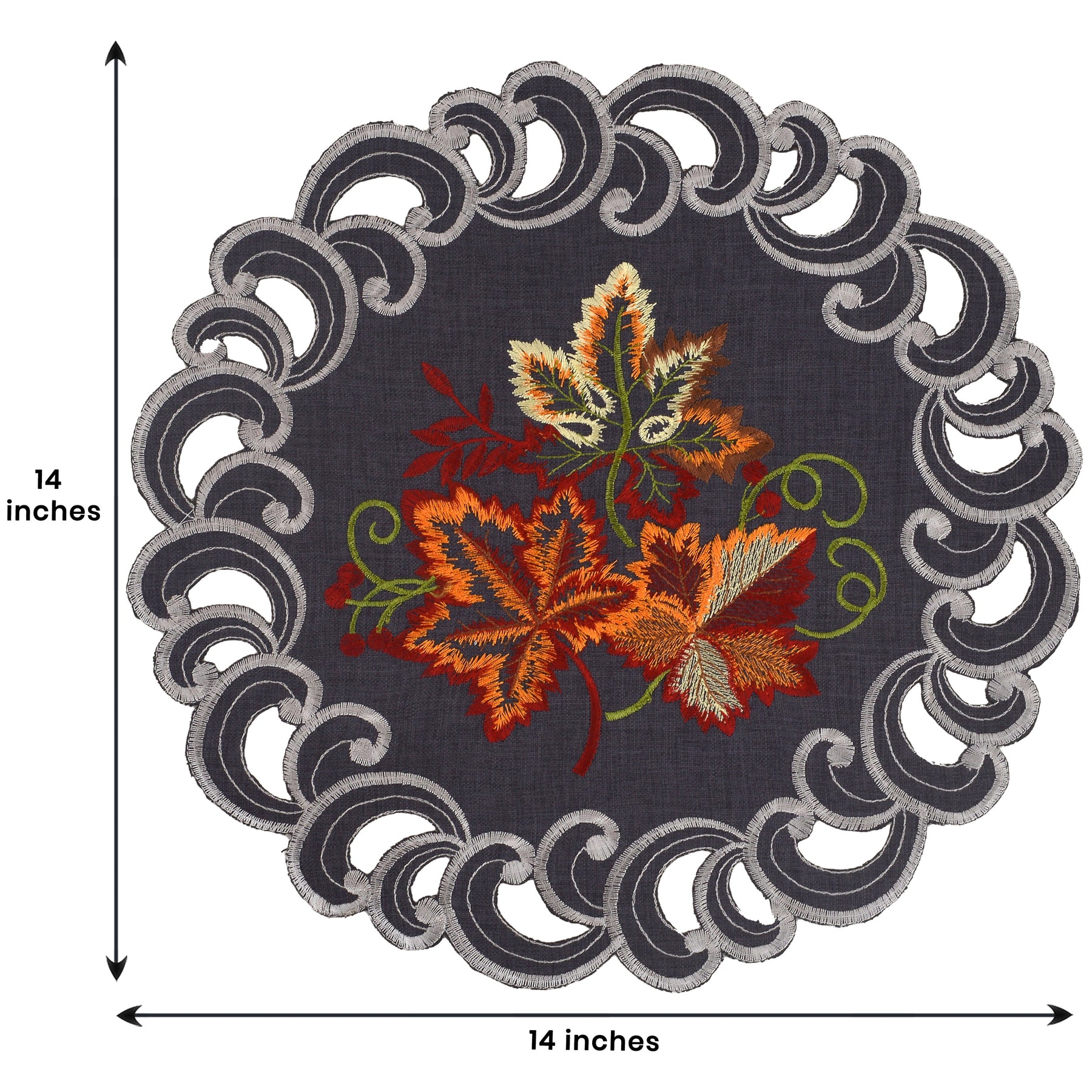 Aurora Charm – Premium Round Doilies, Elegant Decorative Table Decor for Dining and Events 15 inch - Decozen