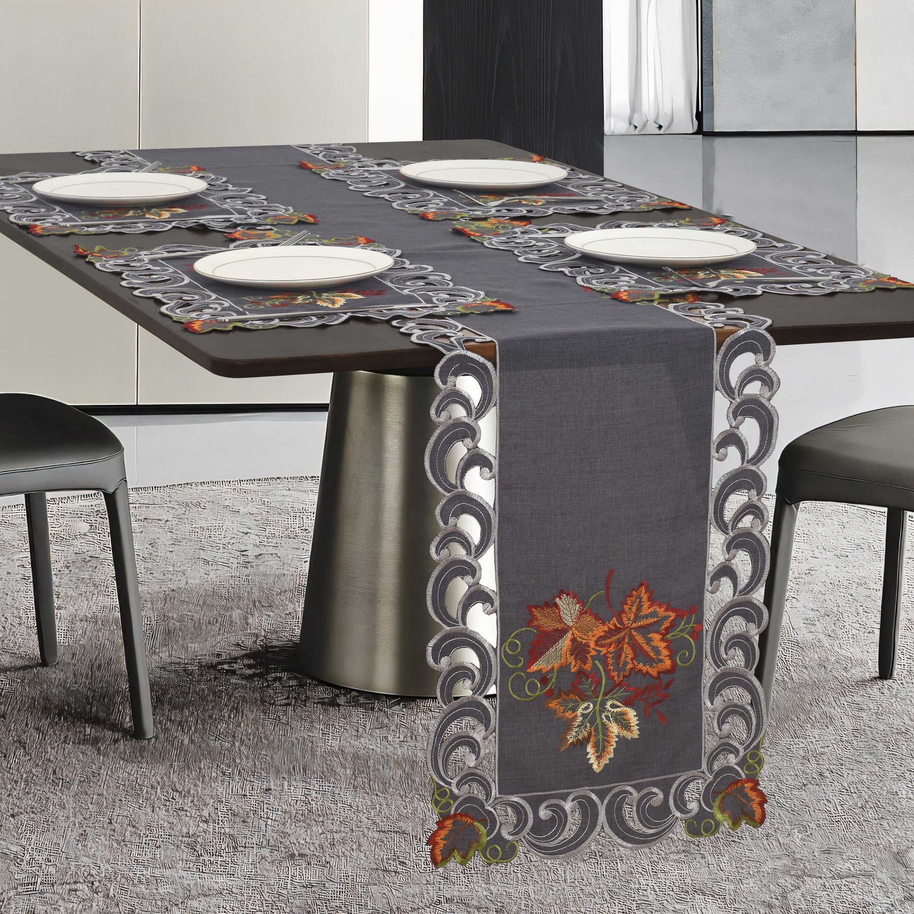 grey dresser runner Amazon.com: ZeeMart Graphite Grey Table Runners 108 Inches Long, Burlap Linen Style Rustic Farmhouse Table Runner, Long Boho Dining Table Runner, 13x108 Inches, Graphite Grey: Home & Kitchen
