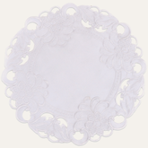 Regal Bloom – Premium Round Doilies, Elegant Decorative Table Decor for Dining and Events 15 inch - Decozen