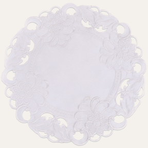 Regal Bloom – Premium Round Doilies, Elegant Decorative Table Decor for Dining and Events 15 inch - Decozen
