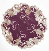 Set of four RIZ Opulent Weave 15-inch decorative placemats with intricate woven design for elegant table decor at dining and events.