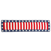 USA Flag Beaded Table Runner 13" x 54" - Decozen