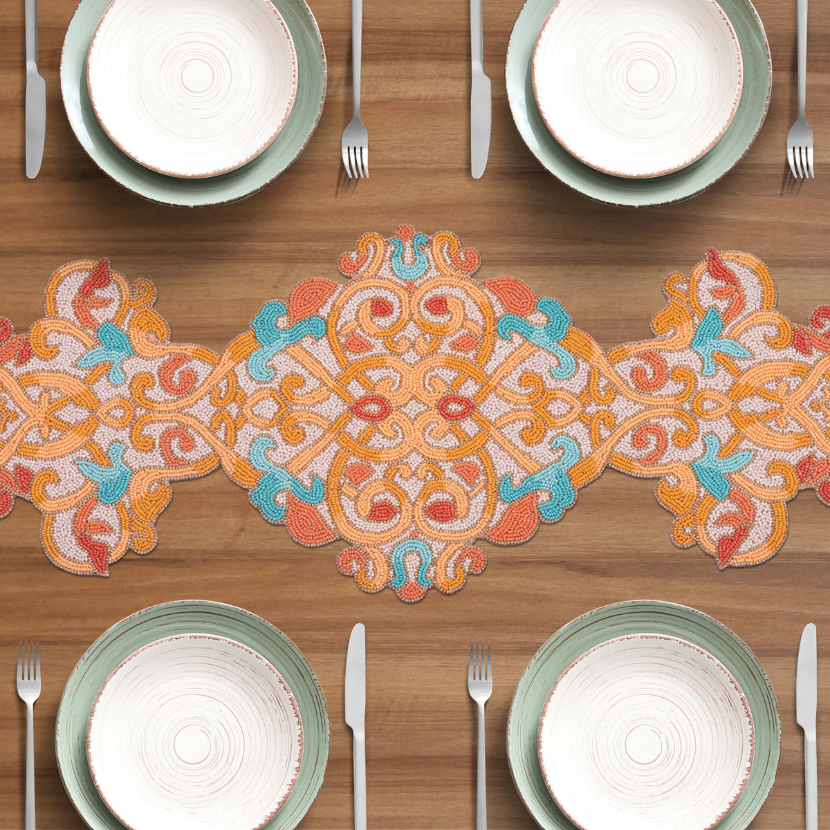 Beaded Table Runner - Decozen