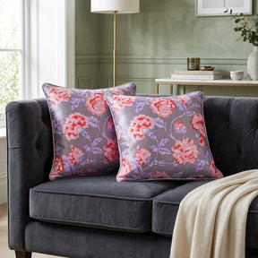 Floral Printed Throw Pillow Covers - 20 x 20 Inches
