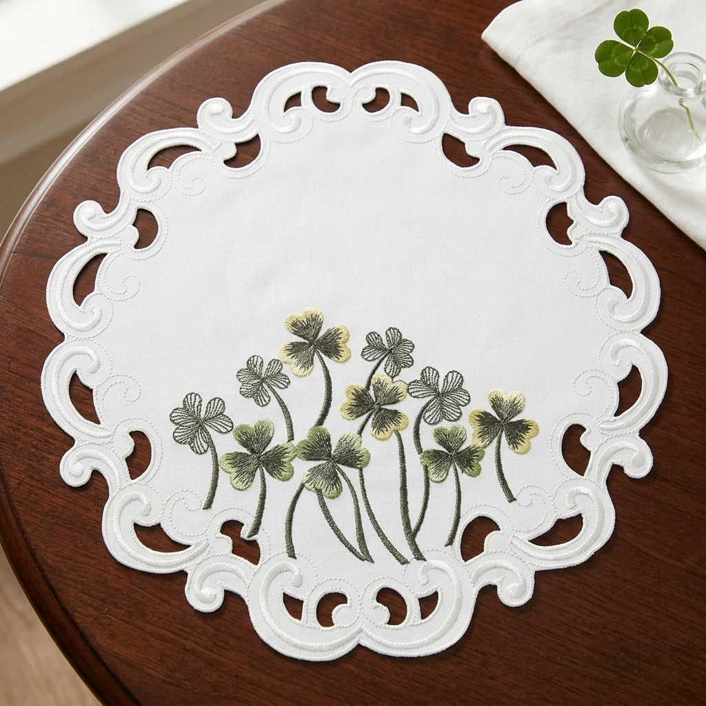 Ivory Lace Doilies – Clem Collection, 15 Inch