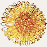 Set of four ZWZ-18-127 floral gold napkin rings featuring artistic floral design for decorative dining table accents.