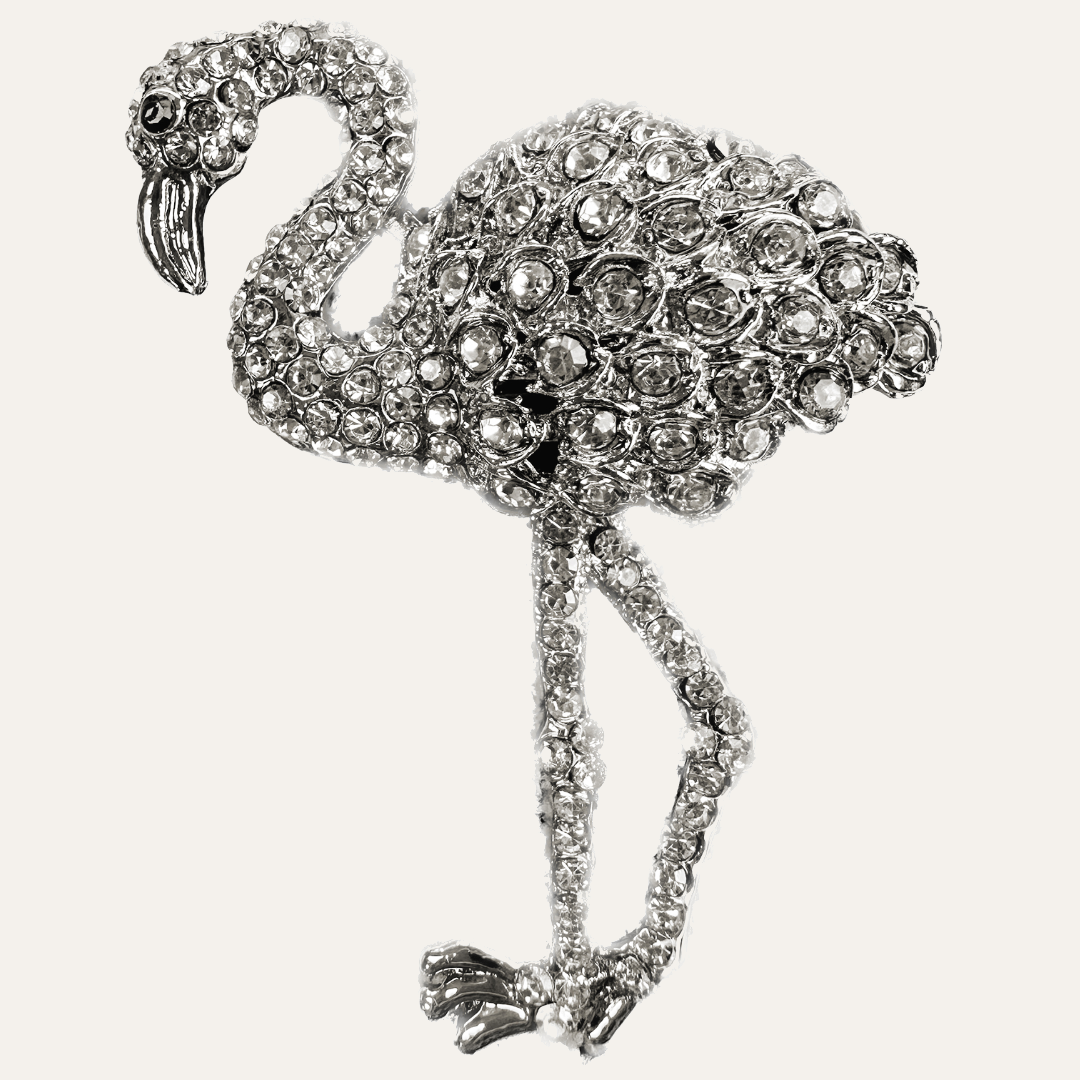 Tropical Charm – Napkin Rings in Silver Flamingo Design, Artistic Decorative Dining Table Accent - Decozen