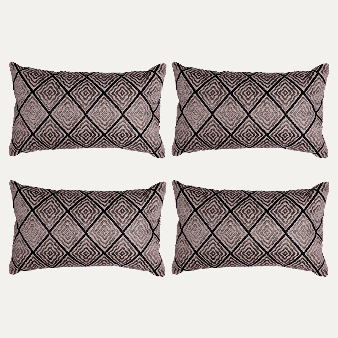 Brown Throw Pillow Covers - 12 x 20 inches - Decozen