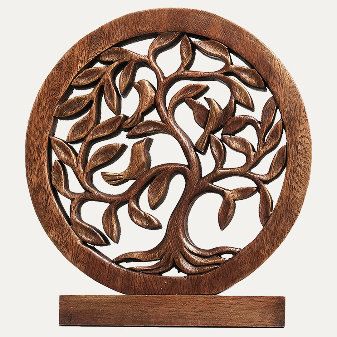 Tree of Life Handmade Wooden Sculpture - Decozen